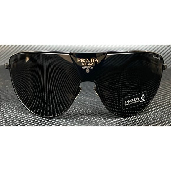 NEW! Prada Black Dark Men's 68mm Sunglasses - Picture 2 of 4
